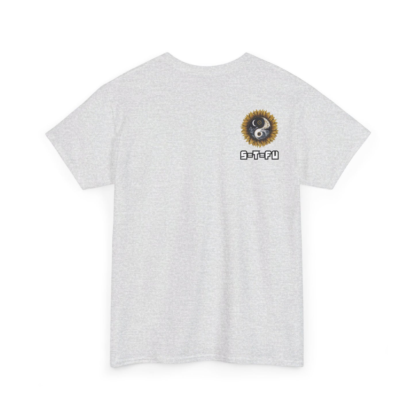 S=T=FU / 009 TAY 001 / Unisex Heavy Cotton Tee / Yin Yang Sunflower