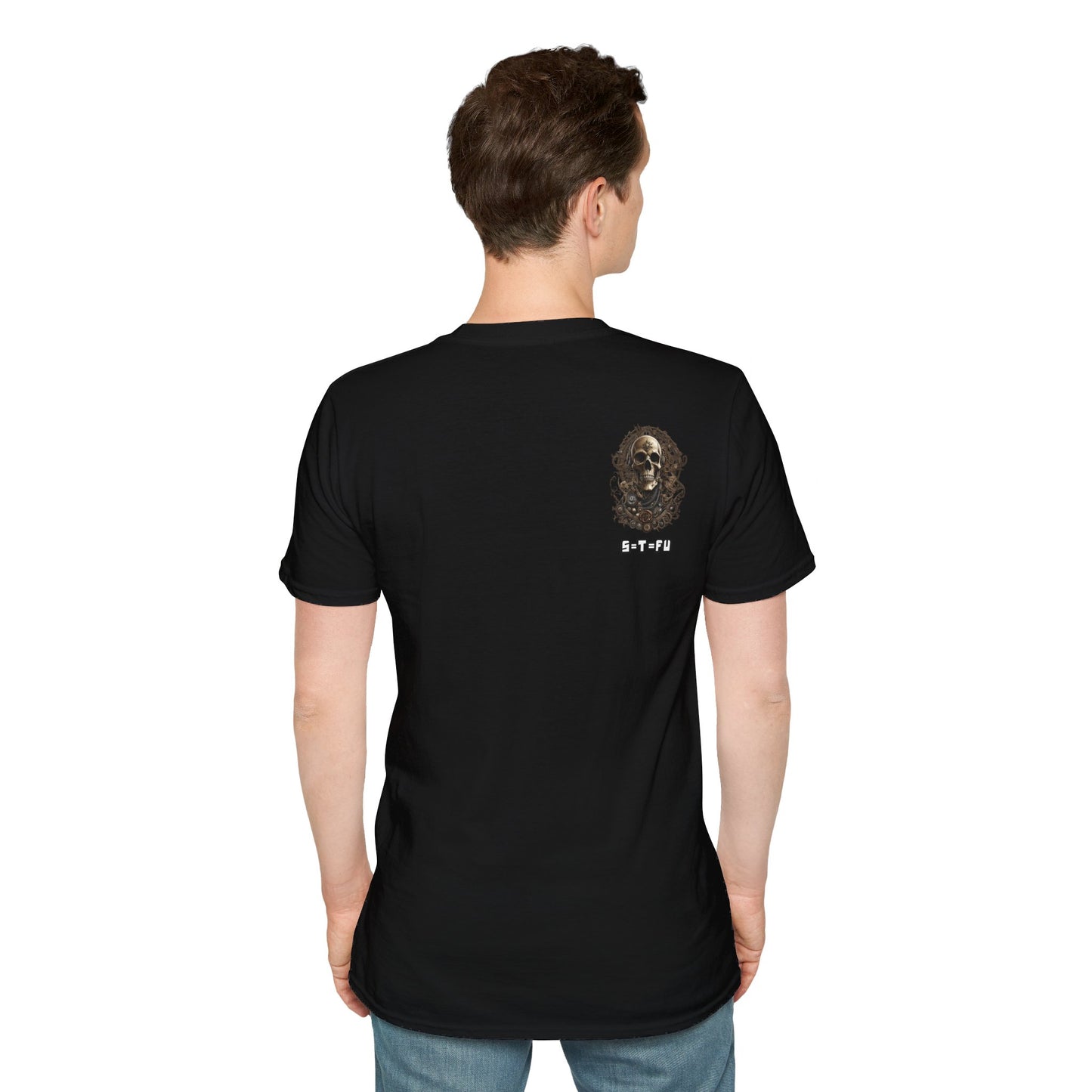 S=T=FU / 006 TSS 001 / Unisex Softstyle T-Shirt / Bronze Skull 01