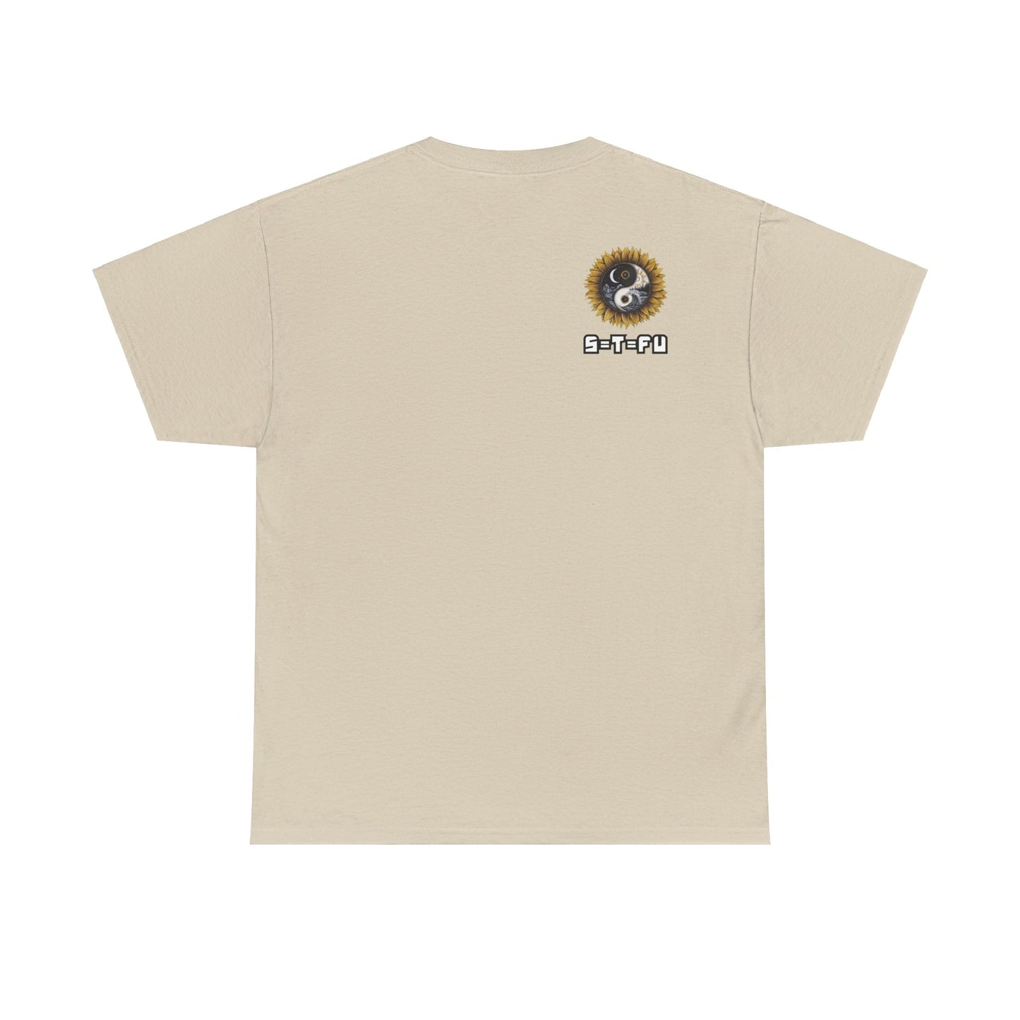 S=T=FU / 009 TAY 001 / Unisex Heavy Cotton Tee / Yin Yang Sunflower