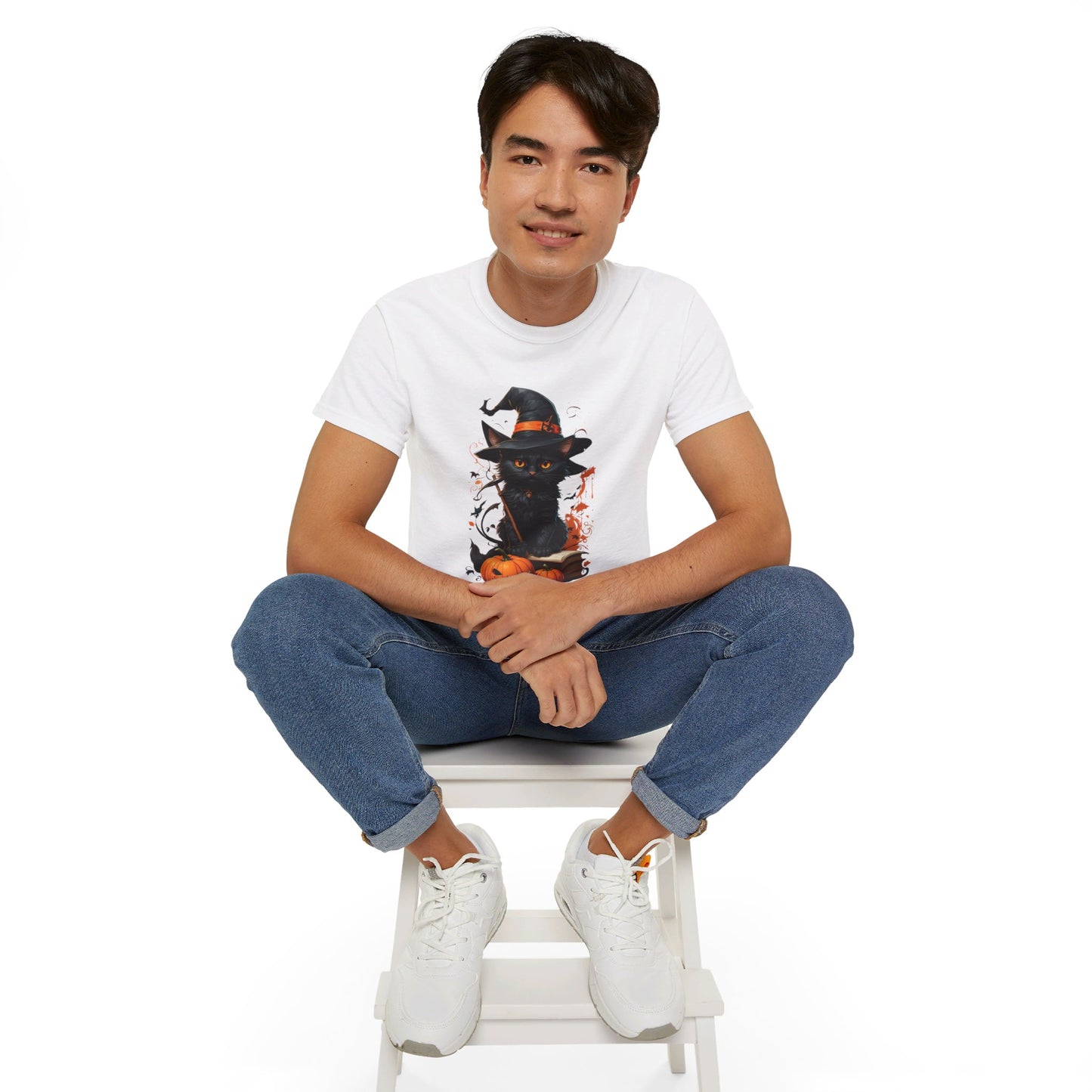 S=T=FU / 011 THC 001 / Unisex Ultra Cotton Tee / Halloween Cat 01