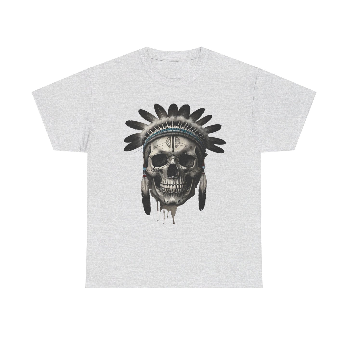 S=T=FU / 007 TSI 001 / Unisex Heavy Cotton Tee / Native American Skull