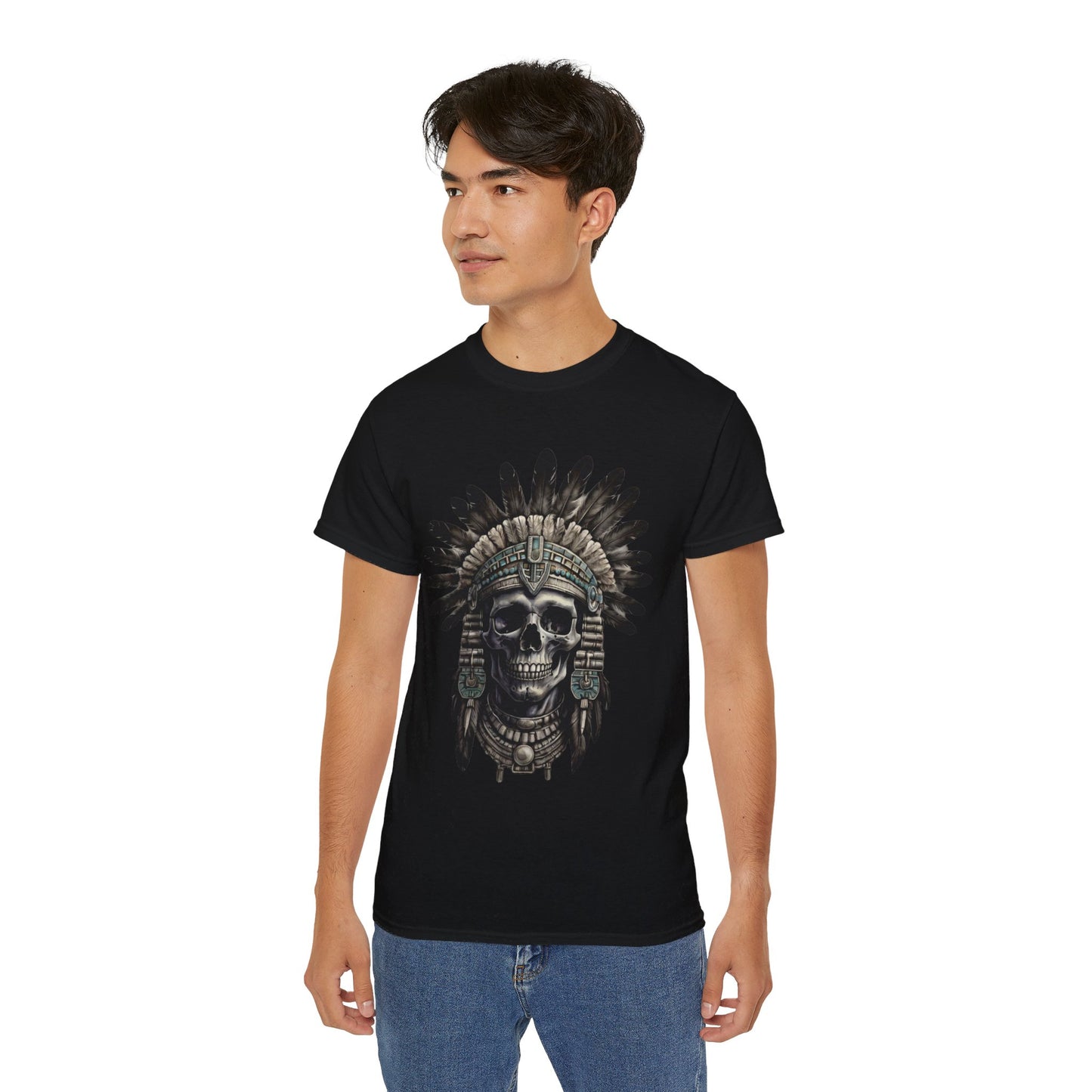 S=T=FU / 008 TSA 001 / Unisex Ultra Cotton Tee / Aztec Mictecacihuatl