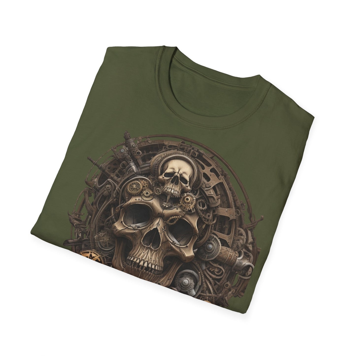 S=T=FU / 006 TSS 001 / Unisex Softstyle T-Shirt / Bronze Skull 01