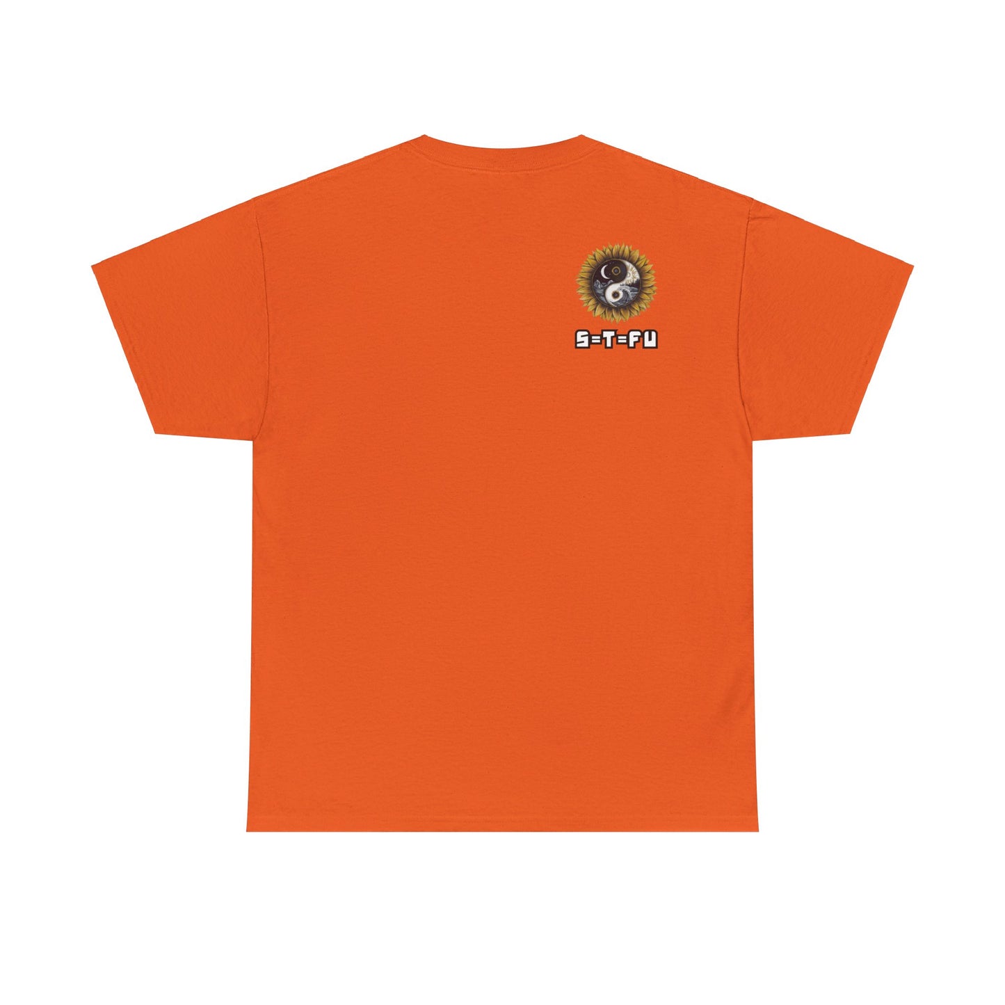 S=T=FU / 009 TAY 001 / Unisex Heavy Cotton Tee / Yin Yang Sunflower