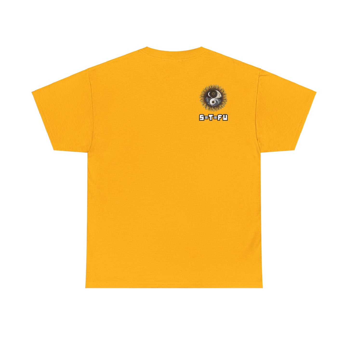 S=T=FU / 009 TAY 001 / Unisex Heavy Cotton Tee / Yin Yang Sunflower