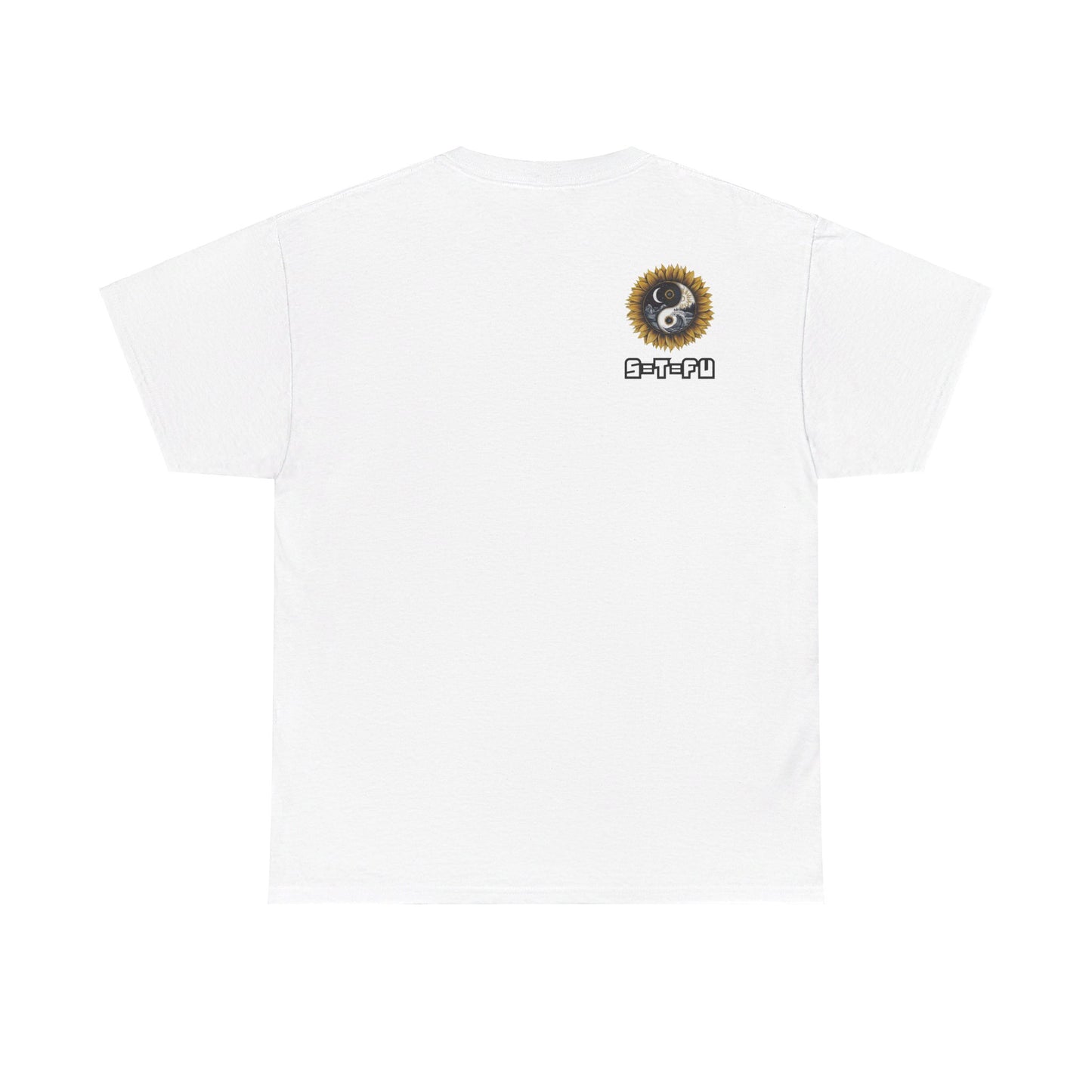 S=T=FU / 009 TAY 001 / Unisex Heavy Cotton Tee / Yin Yang Sunflower