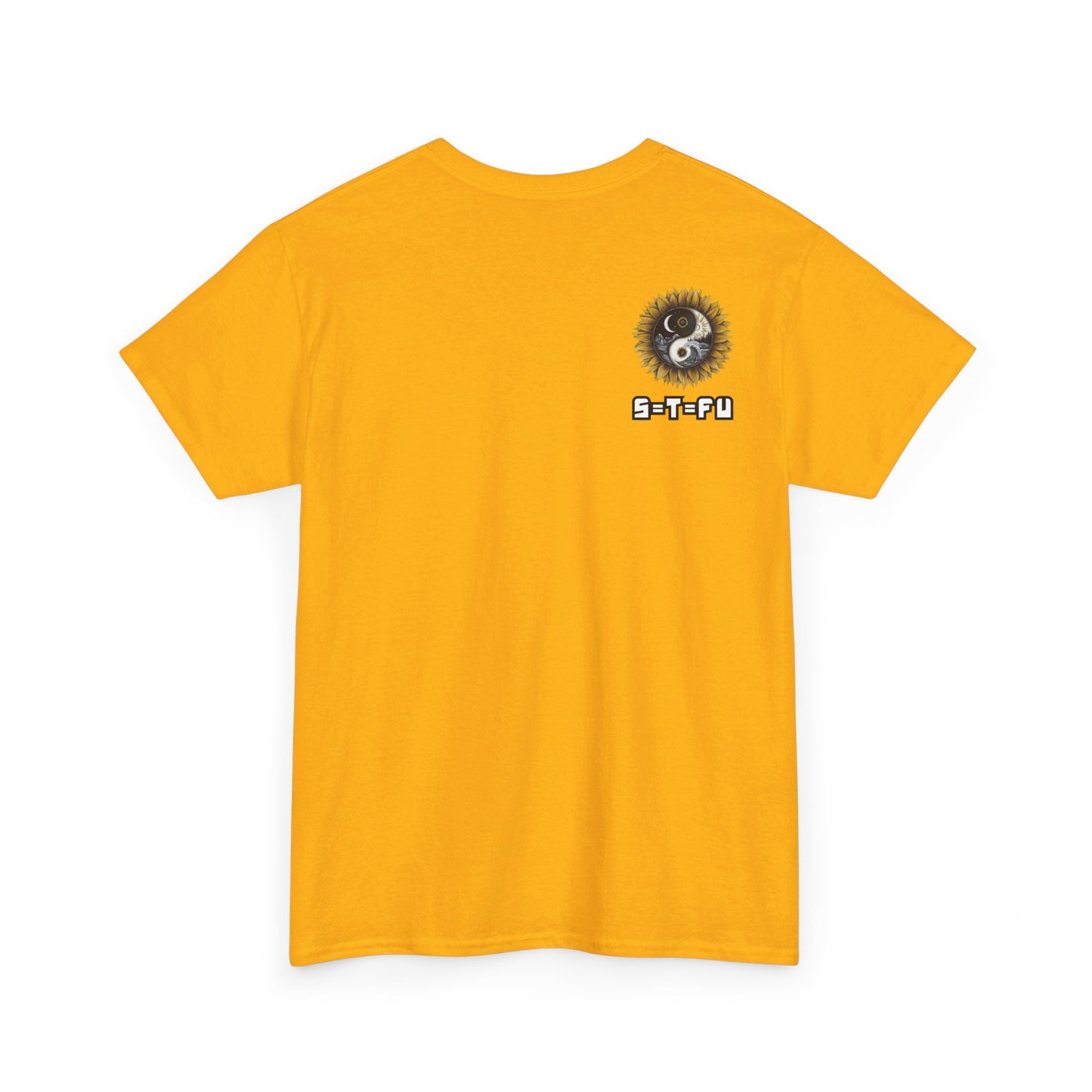 S=T=FU / 009 TAY 001 / Unisex Heavy Cotton Tee / Yin Yang Sunflower