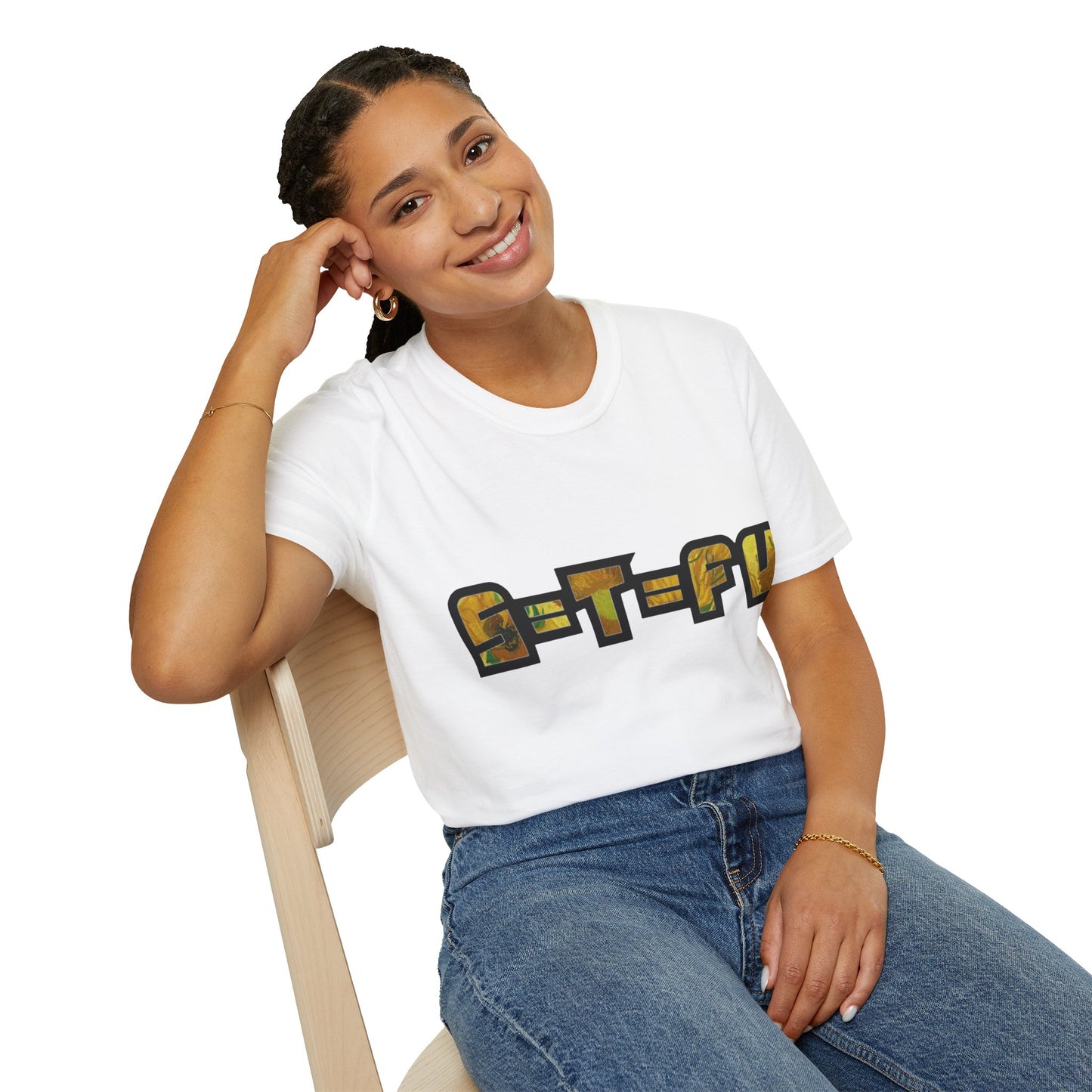 S=T=FU / 013 TBS 001 / Unisex Softstyle T-Shirt / On Brand Sunflowers