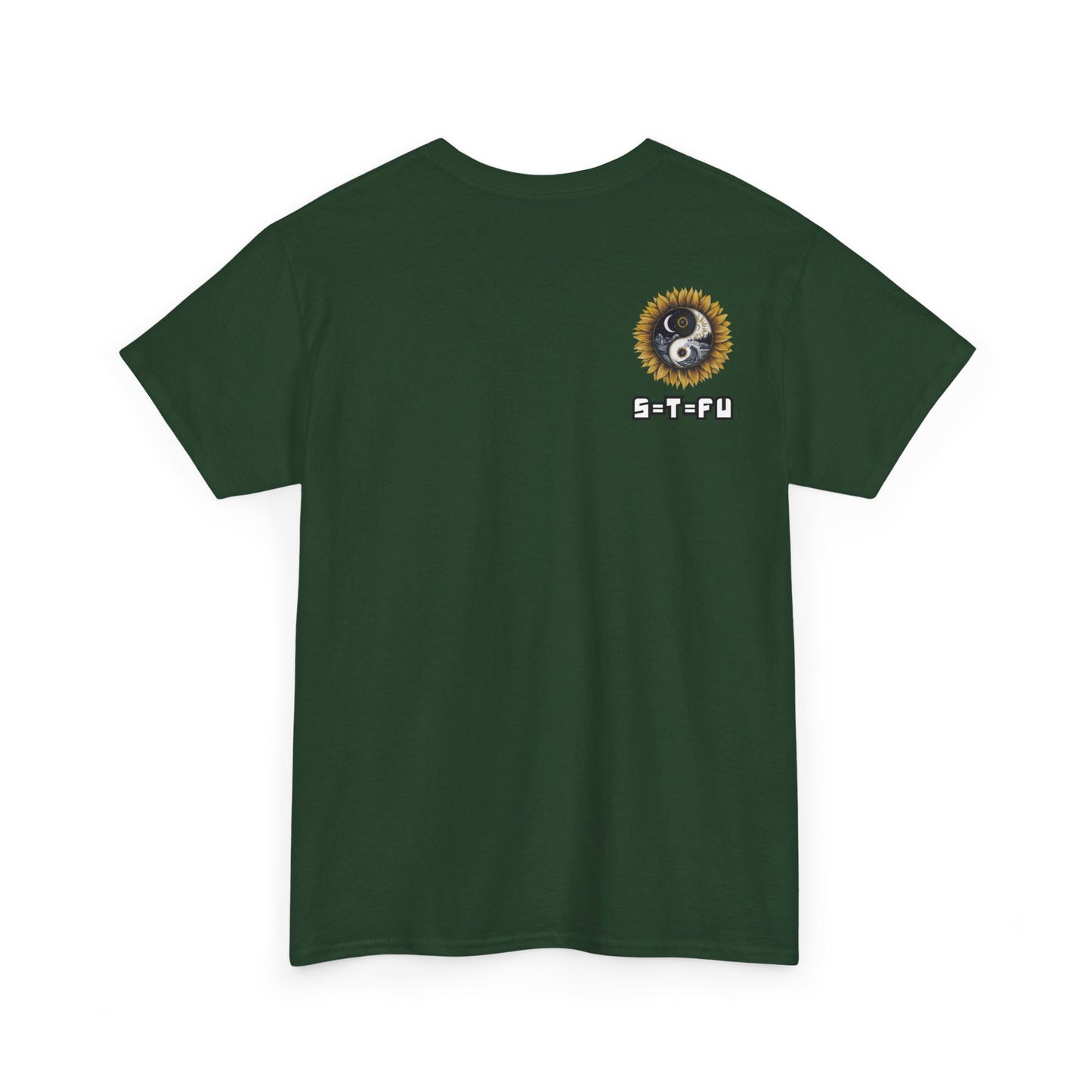 S=T=FU / 009 TAY 001 / Unisex Heavy Cotton Tee / Yin Yang Sunflower