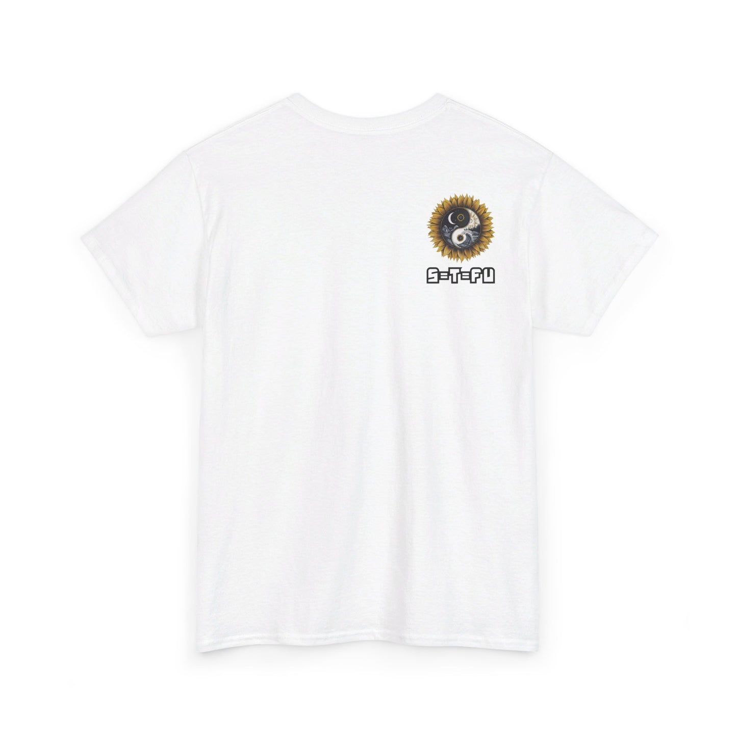 S=T=FU / 009 TAY 001 / Unisex Heavy Cotton Tee / Yin Yang Sunflower