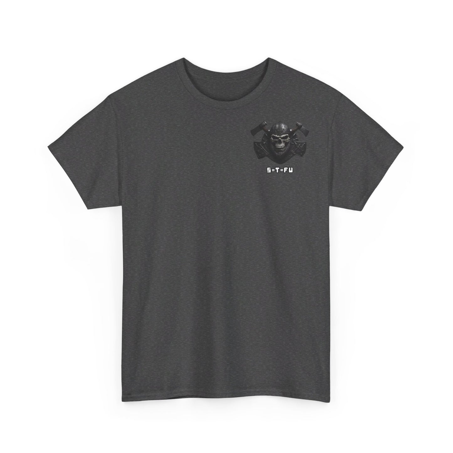 S=T=FU / 001 TSV 001 / Unisex Heavy Cotton Tee / Biker Viking Skull