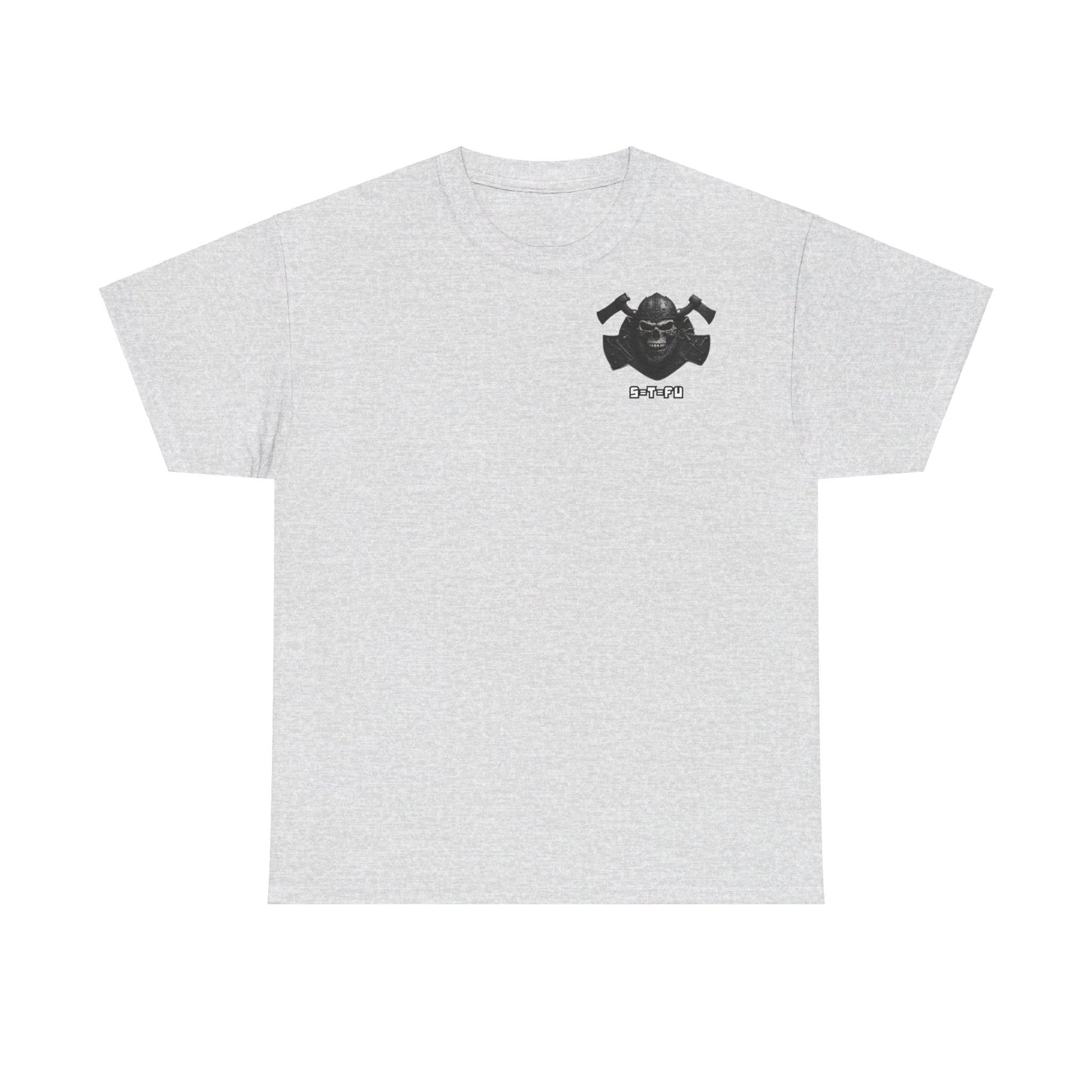 S=T=FU / 001 TSV 001 / Unisex Heavy Cotton Tee / Biker Viking Skull