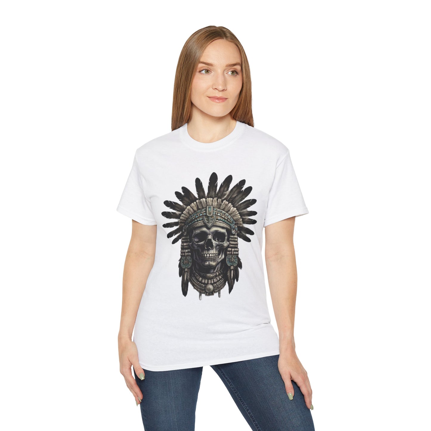 S=T=FU / 008 TSA 001 / Unisex Ultra Cotton Tee / Aztec Mictecacihuatl